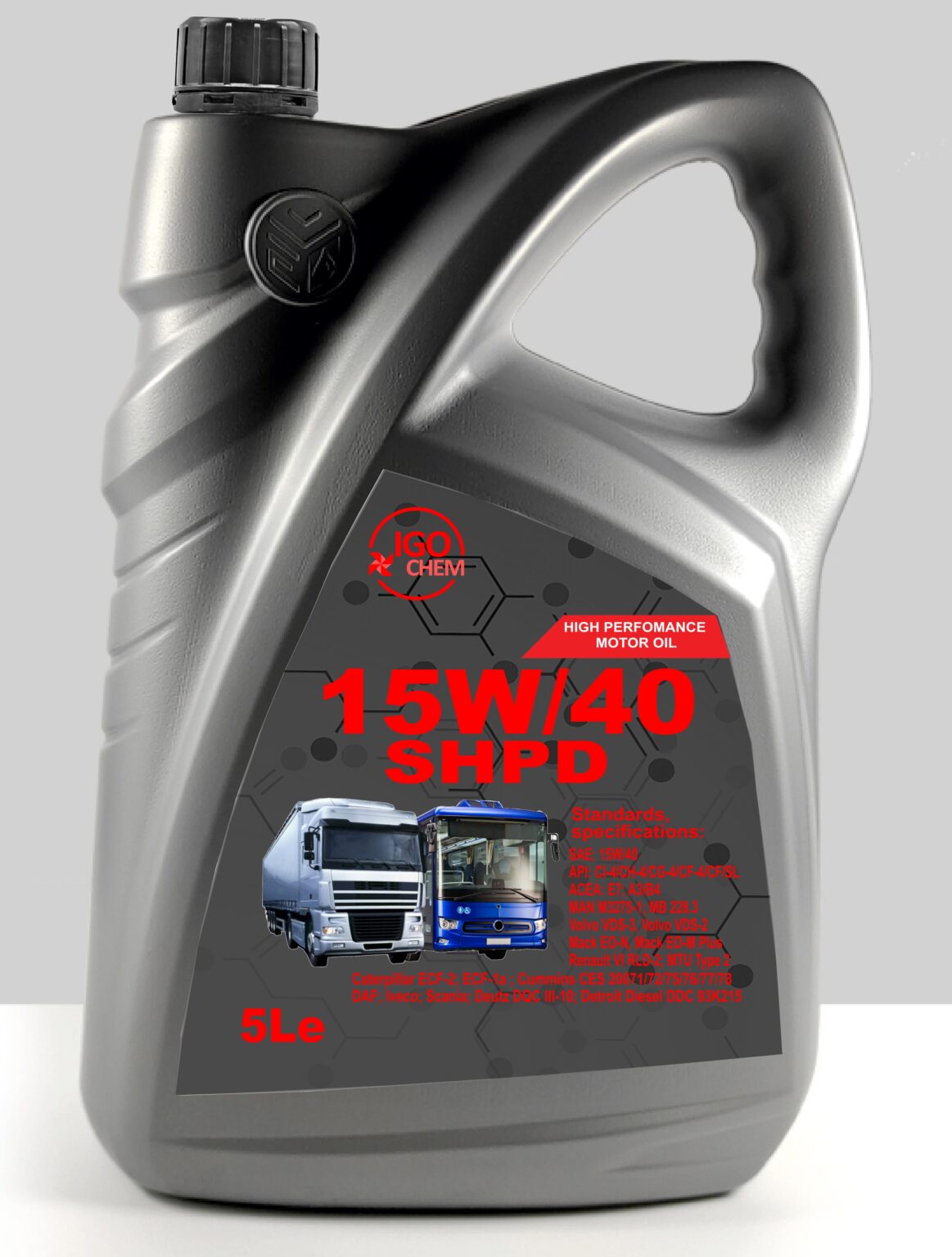 Олива моторна IGOCHEM OIL SHPD CI-4/SL 15W40 - 5 л